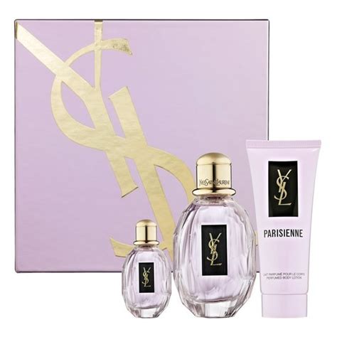 ysl parisienne perfume ad|YSL parisienne gift set.